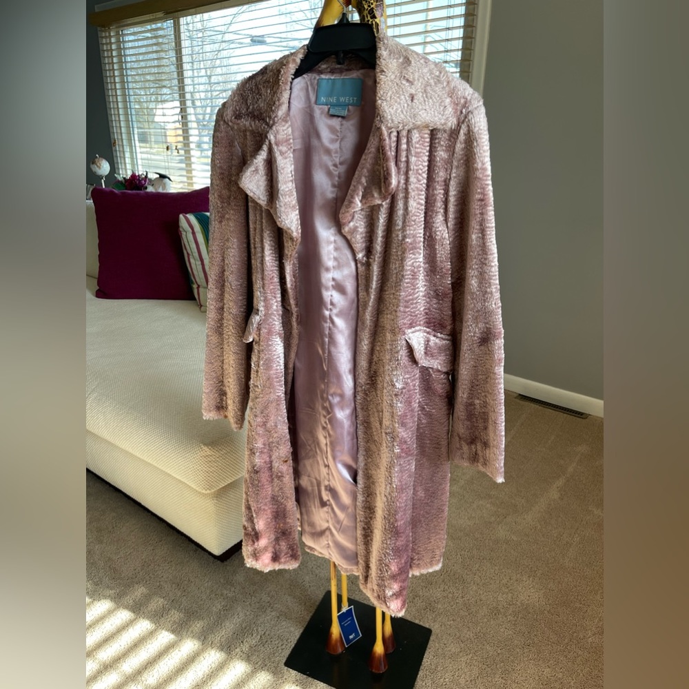 Faux Fur Peacoat
